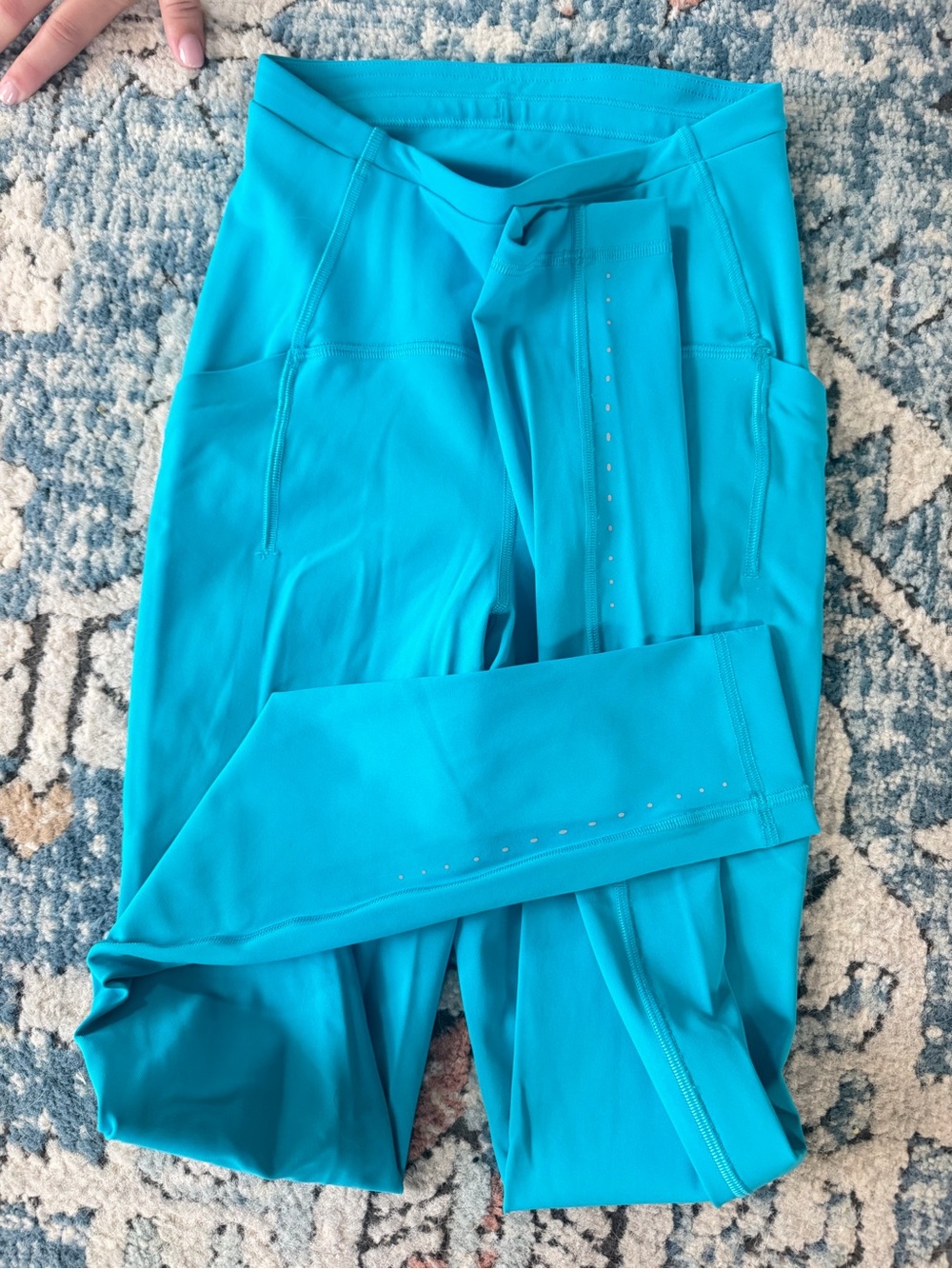 lululemon athletica Turquoise High-Rise Performance Leggings